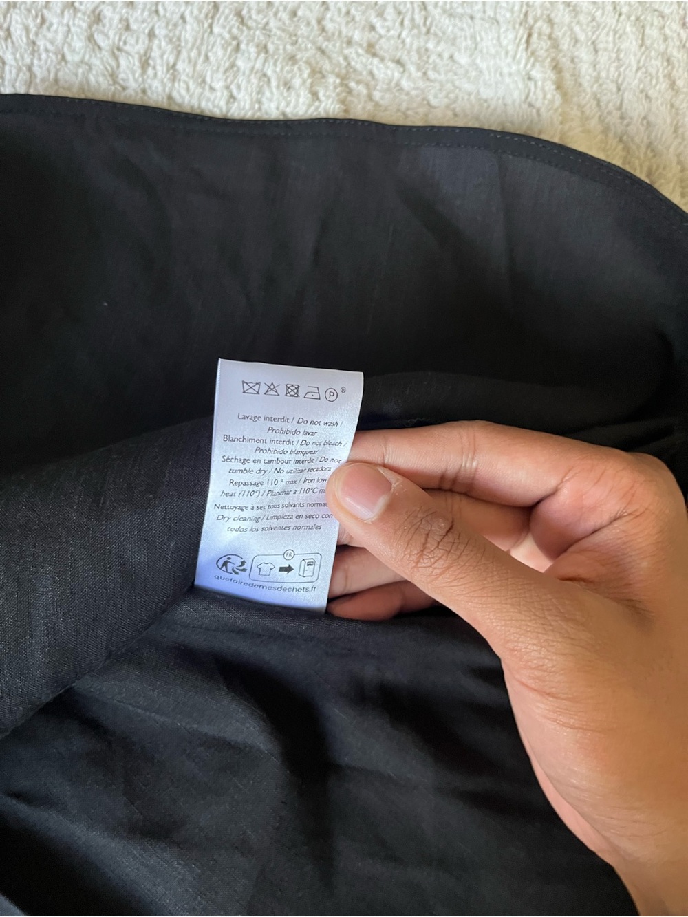 Sezane Black JUPE COURTE MERALIE linen blend twee academia Mini Pleated Skirt - Picture 6 of 13